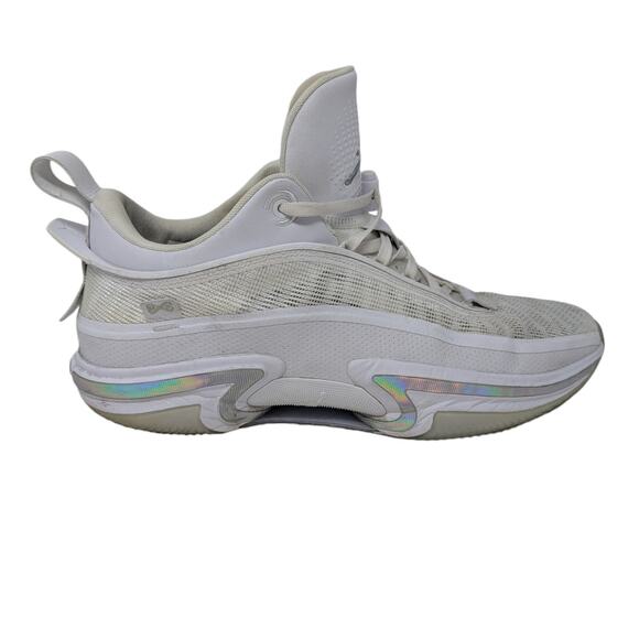 Nike Air Jordan XXXVI 36 Low Pure Money Sneakers White Silver Size 15 - Picture 9 of 15